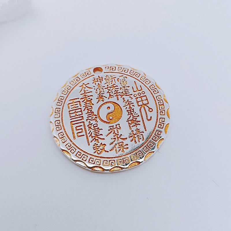 Copper Yin Yang Bagua Mountain Ghost Spend Money Necklace