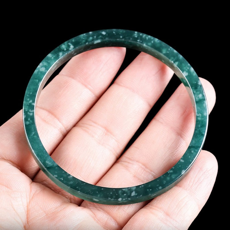 54mm Natural Jade Abundance Bracelet for Prosperity