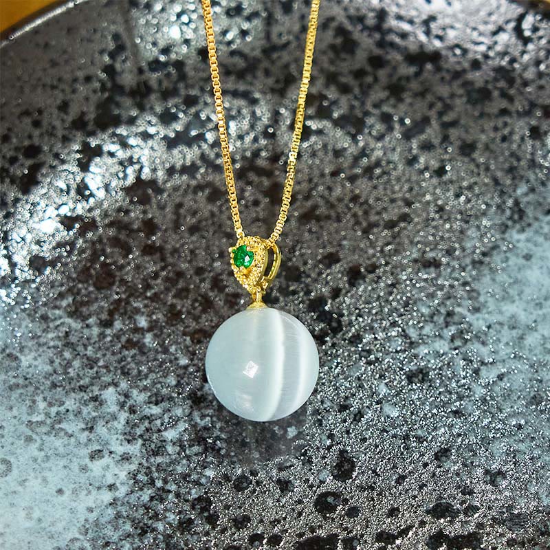 Cat's Eye Confidence Necklace | Spiritual Protection Pendant