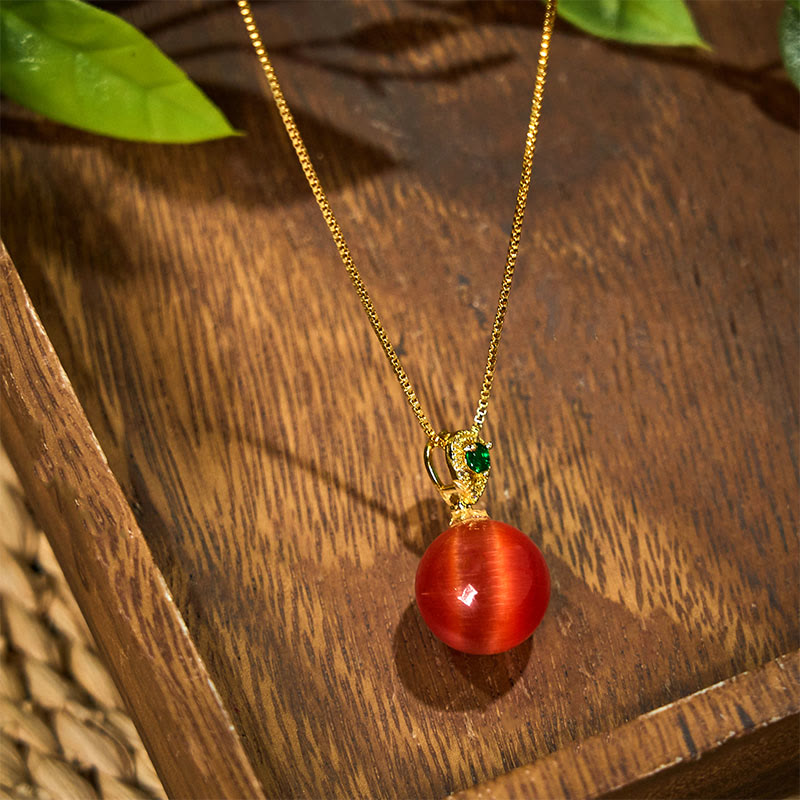 Cat's Eye Confidence Necklace | Spiritual Protection Pendant