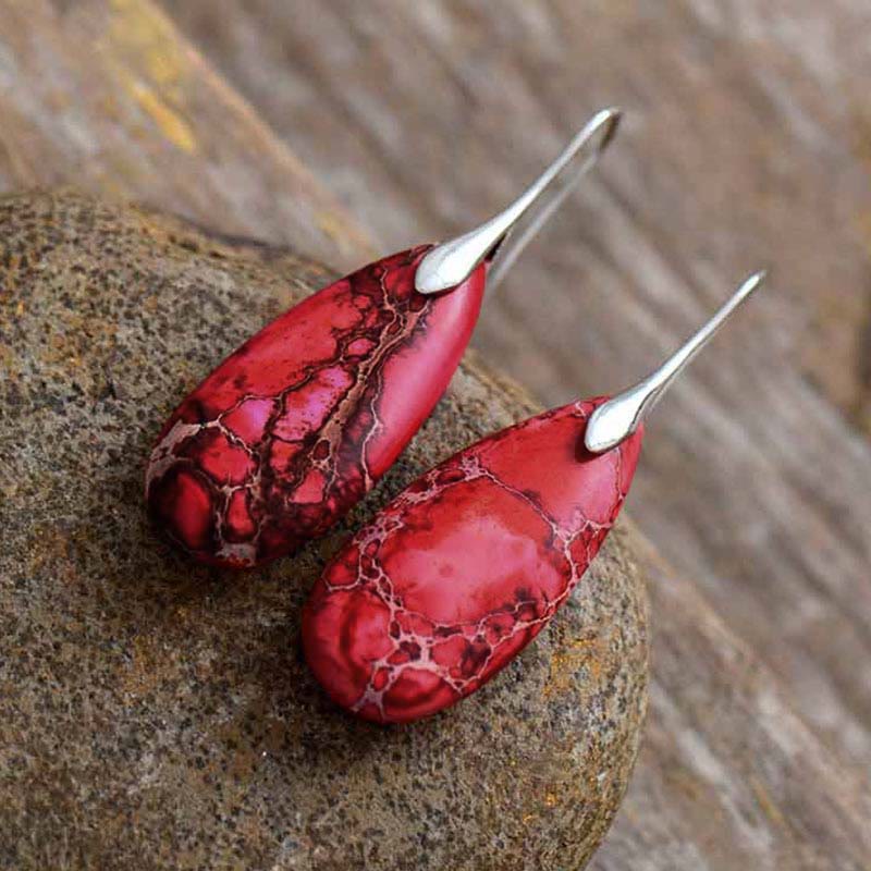 Emperor Stone Spiritual Healing Earrings for Balance