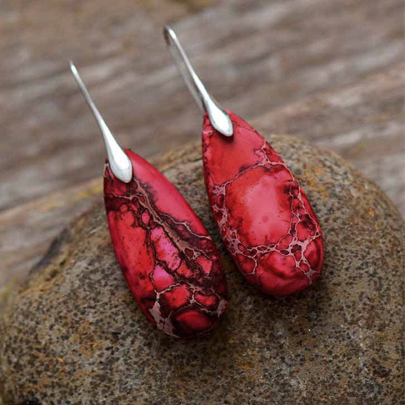 Emperor Stone Spiritual Healing Earrings for Balance