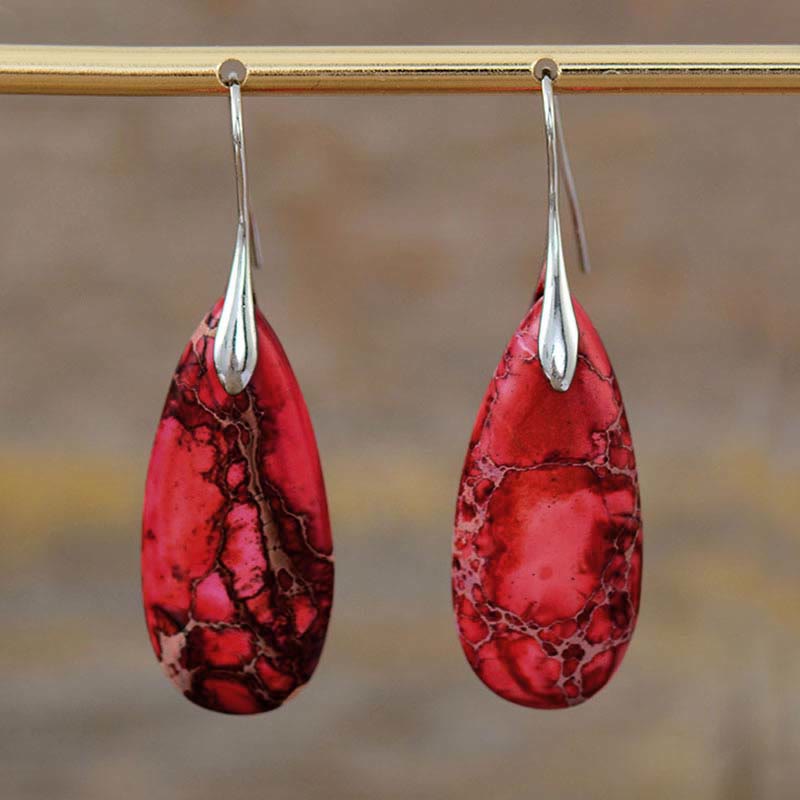 Emperor Stone Spiritual Healing Earrings for Balance