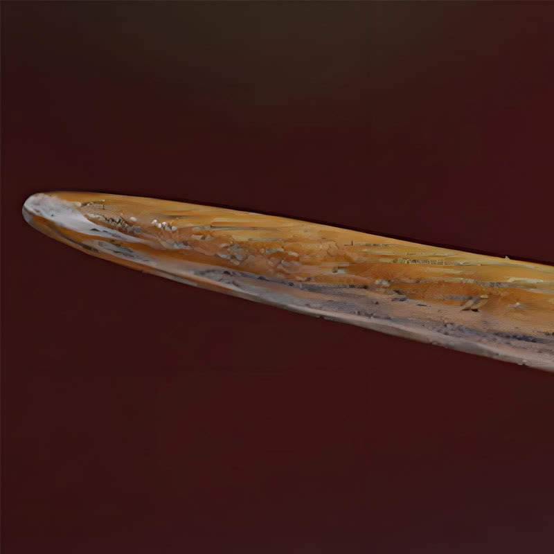 Green Sandalwood Silver Chinese Hairpin for Harmony & Longevity