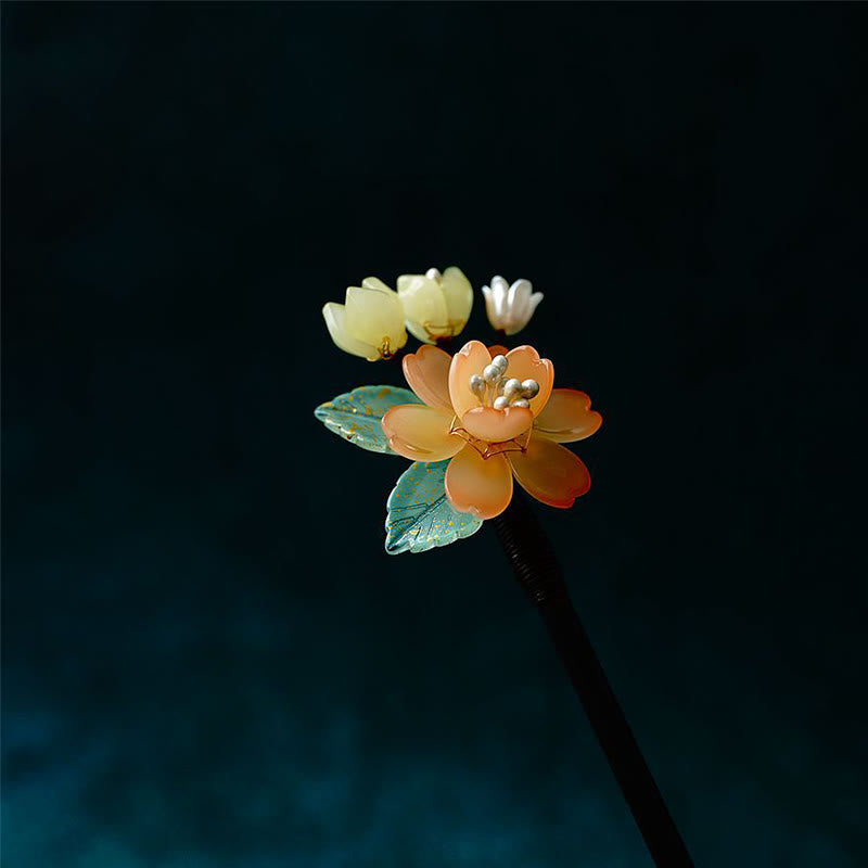 Lily of the Valley Pearl Tassel Chinese Hairpin