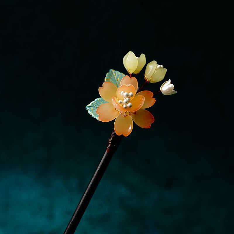 Lily of the Valley Pearl Tassel Chinese Hairpin