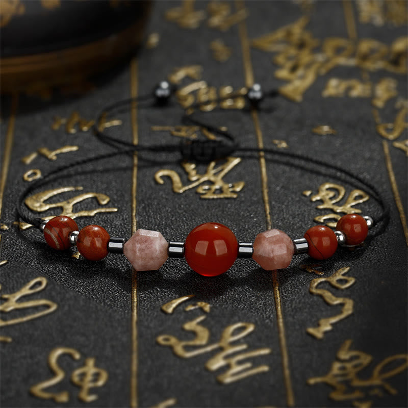Carnelian Red Jasper Positive Energy Bracelet