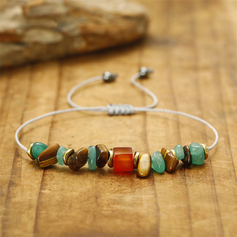 You Can Do It Green Aventurine Luck Bracelet 14-24cm