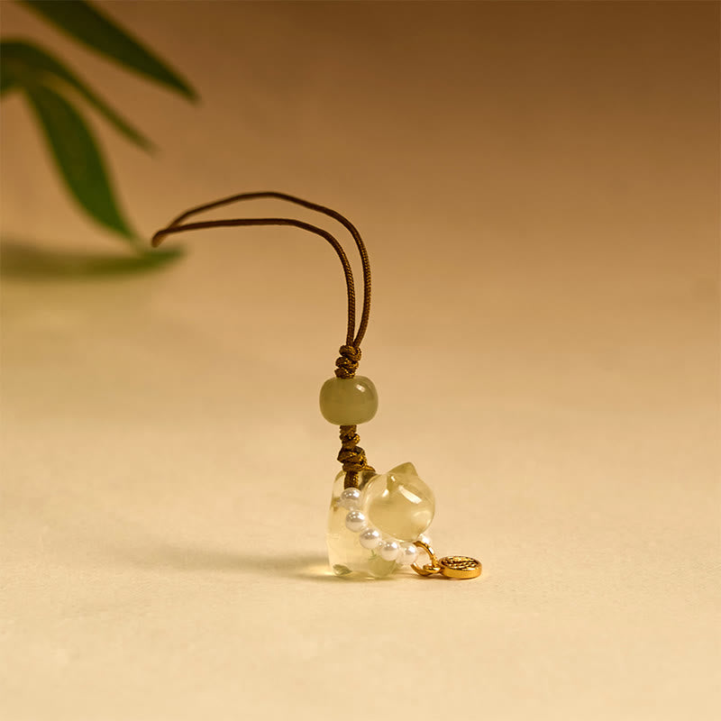 Rosa Kristall Amethyst Citrin Fu Charakter spirituelle Hängedekoration