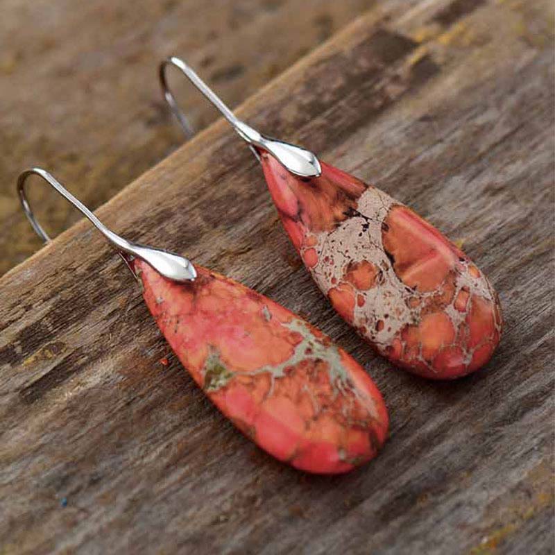 Emperor Stone Spiritual Healing Earrings for Balance