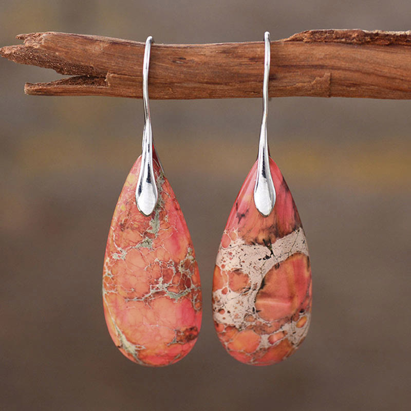 Emperor Stone Spiritual Healing Earrings for Balance