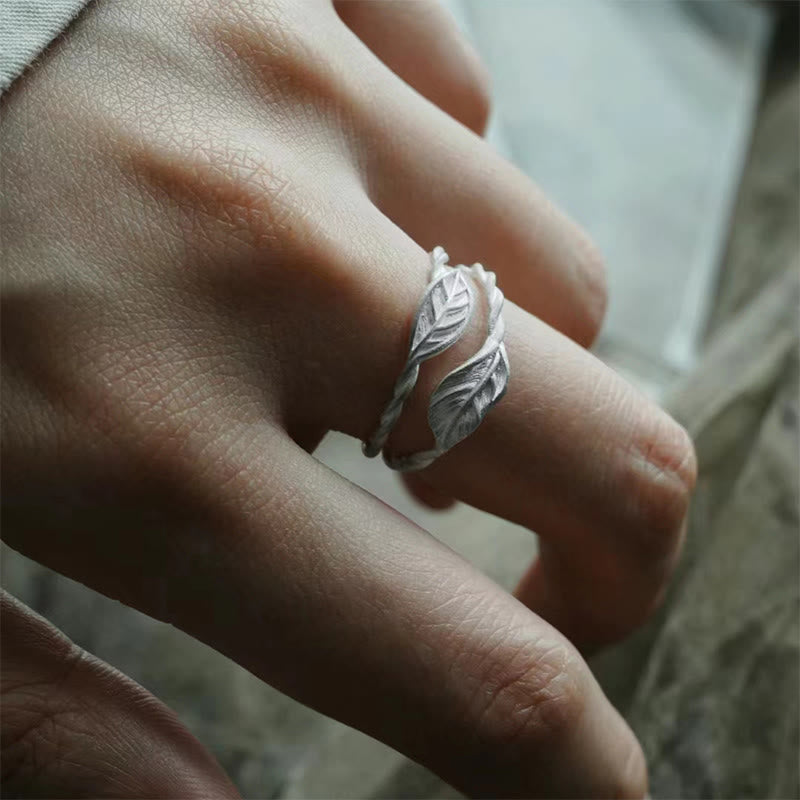 Copper Leaf Ring for Wealth & Prosperity
