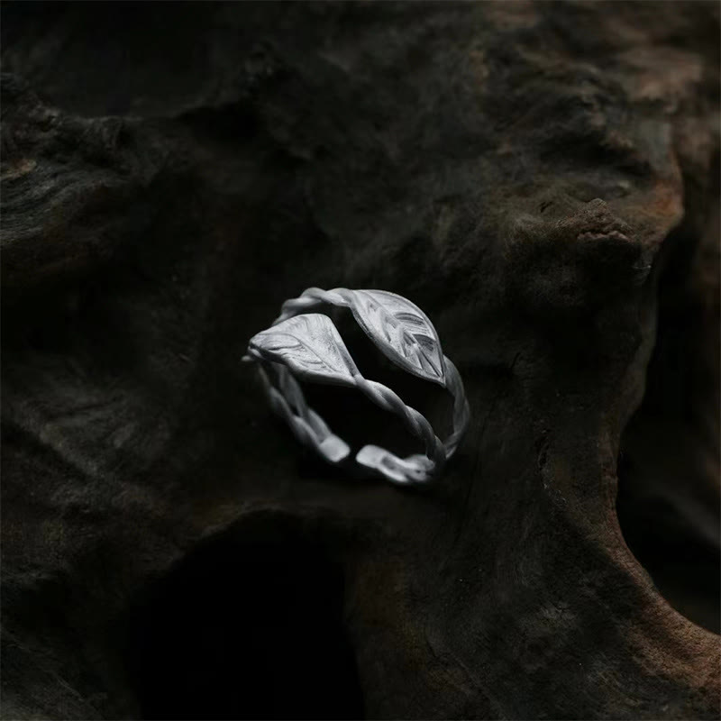Copper Leaf Ring for Wealth & Prosperity