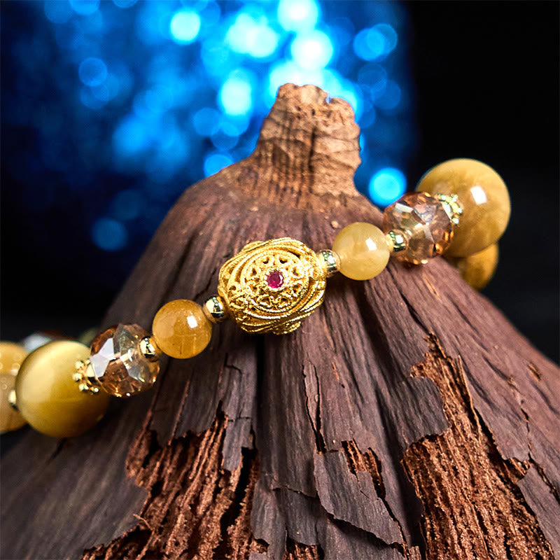 8mm Tiger Eye Bracelet for Strength and Courage