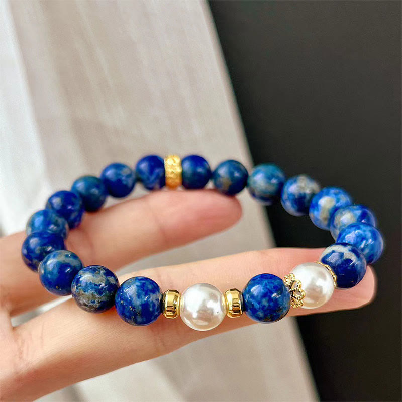 8mm Lazurite Bracelet for Serenity and Balance