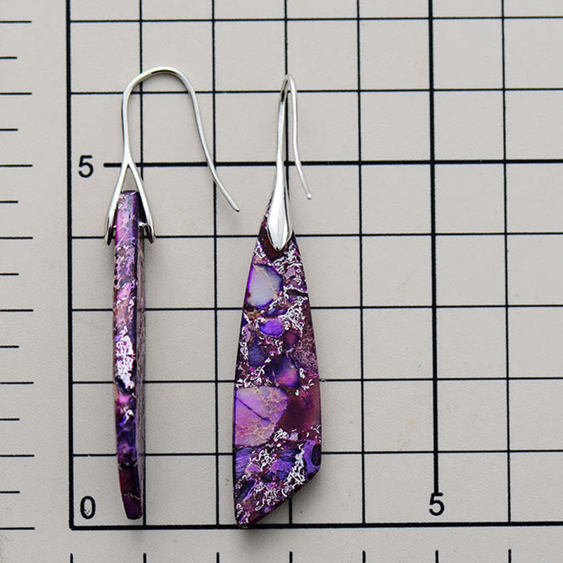 Emperor Stone Spiritual Earrings for Stress Relief & Balance
