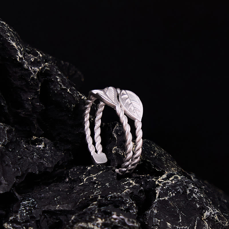 Copper Leaf Ring for Wealth & Prosperity