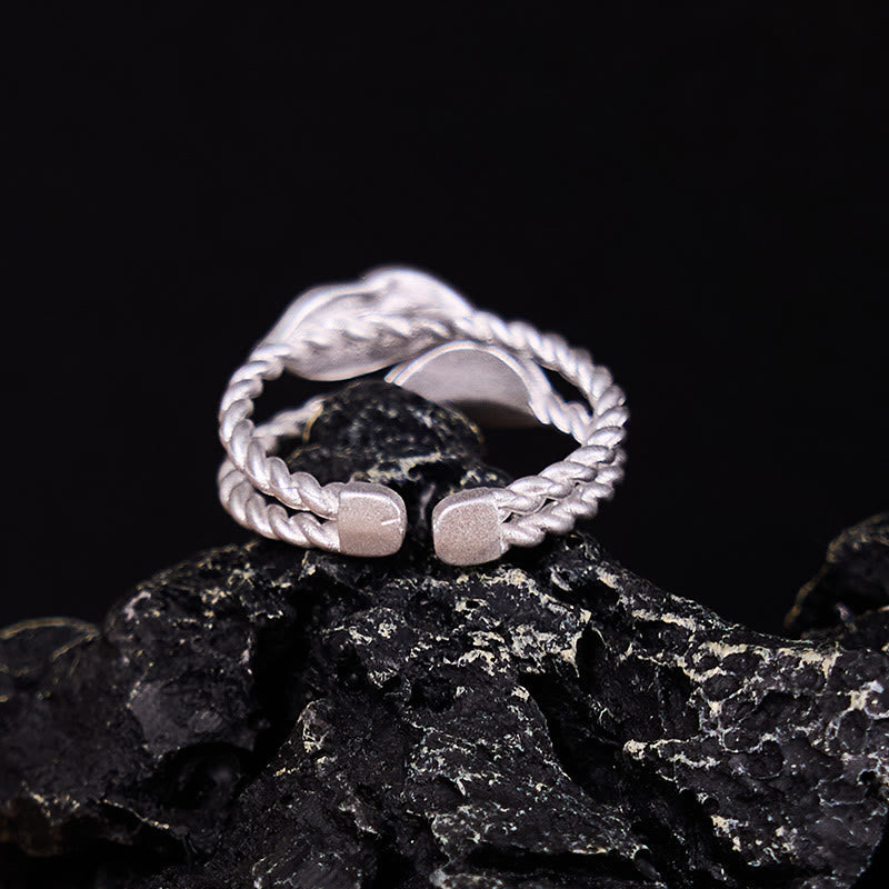 Copper Leaf Ring for Wealth & Prosperity