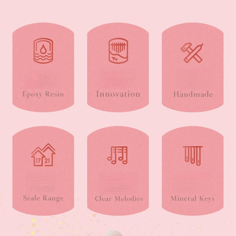 Kalimba-Daumenklavier mit 17 Tasten aus Buchenholz zur Meditation