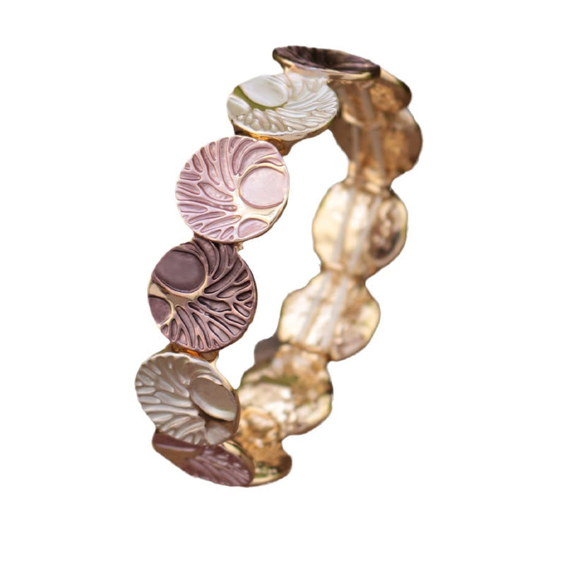 Tree of Life Enamel Alloy Bracelet for Unity and Strength