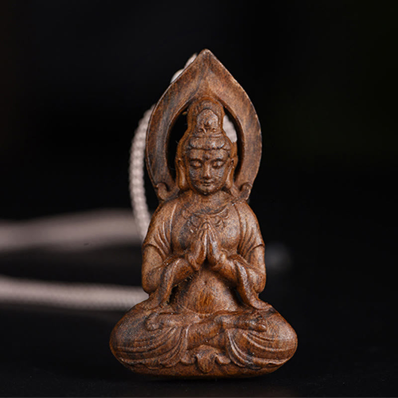 Avalokitesvara Agarwood Peace Necklace Pendant