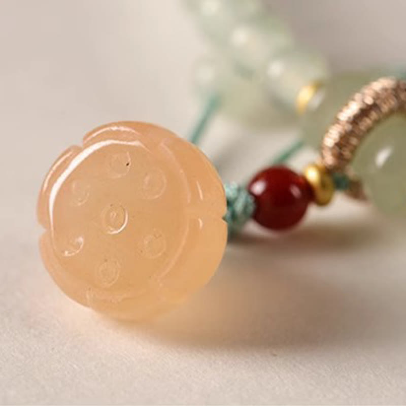 Green Aventurine Lucky Bamboo Bracelet for Luck & Balance
