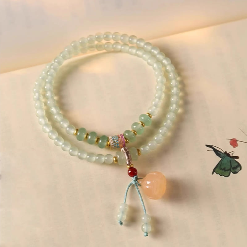 Green Aventurine Lucky Bamboo Bracelet for Luck & Balance
