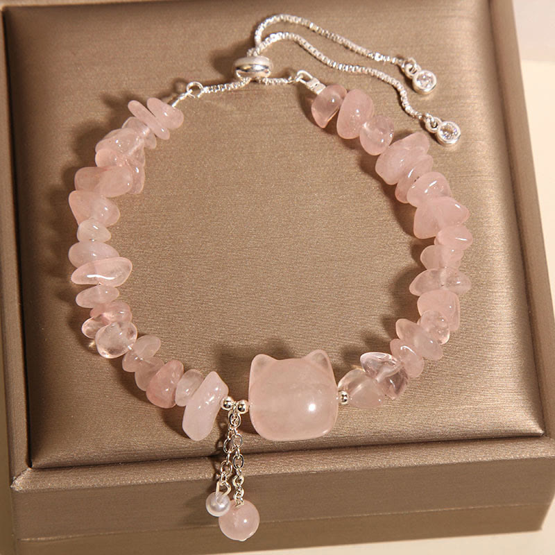 Pink Crystal Agate Soothing Bracelet for Self-Love