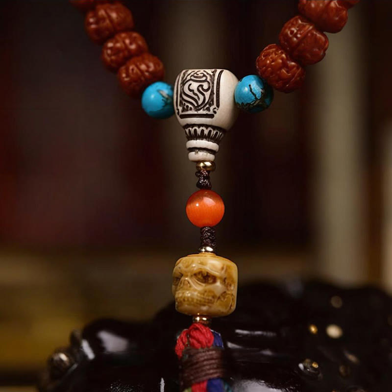108 Bodhi Seed Mala | Reichtum &amp; Glück Quastenperlen für Meditation