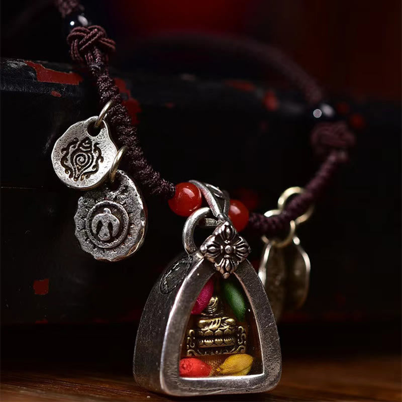 Medicine Buddha Necklace | Compassion Copper Rope 19.7in