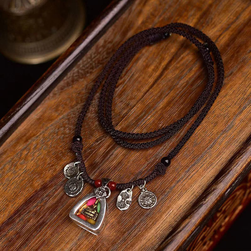 Medicine Buddha Necklace | Compassion Copper Rope 19.7in