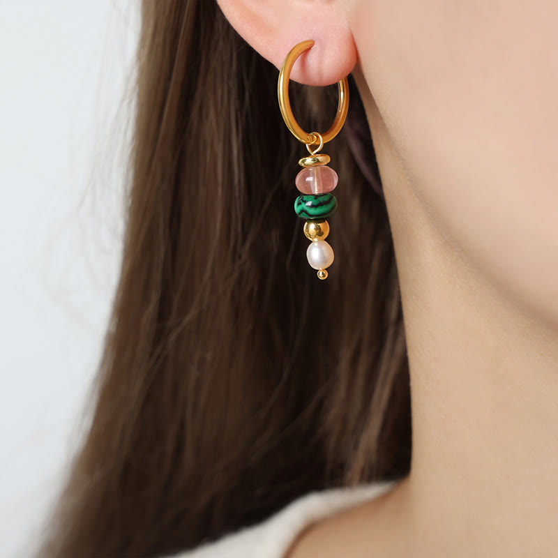 Red Agate Confidence Earrings in Titanium Steel | Healing Sounds
