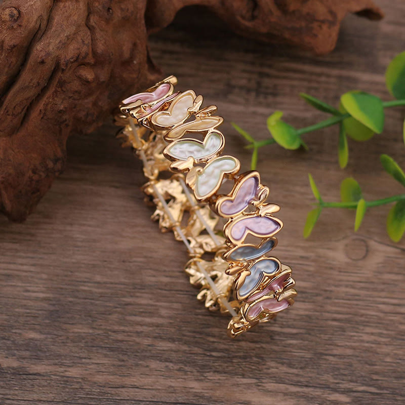 Colorful Butterfly Alloy Spiritual Bracelet for Freedom