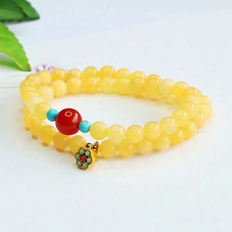 6mm Topaz Red Agate Spiritual Protection Bracelet