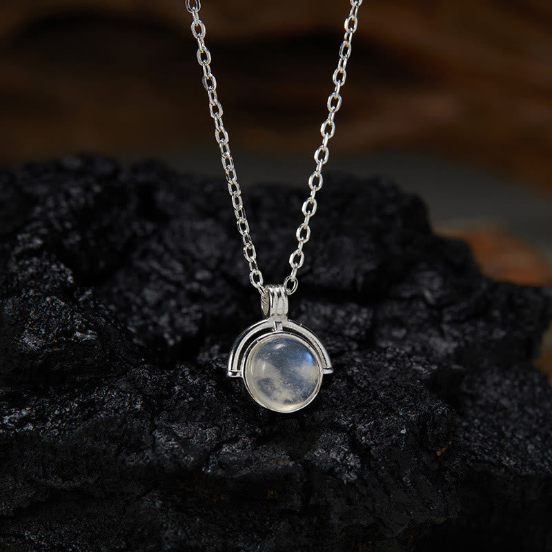 925 Sterling Silber Achat Halskette mit Vertrauensanhänger