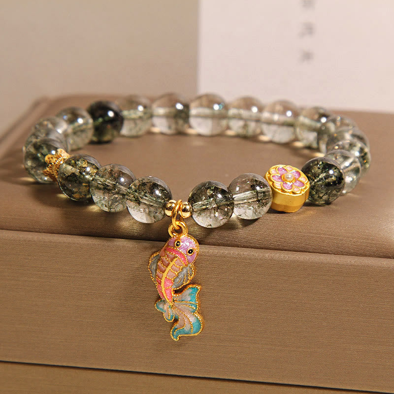 Green Phantom Koi Fish Lucky Bracelet 14-16cm