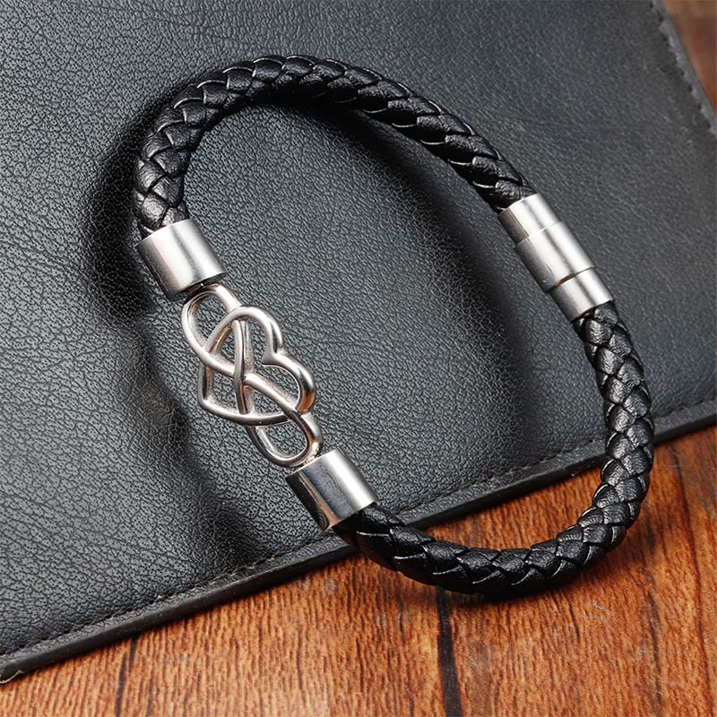 Spirituelles Armband aus Titanstahl mit magnetischer Schnalle für mehr Stärke
