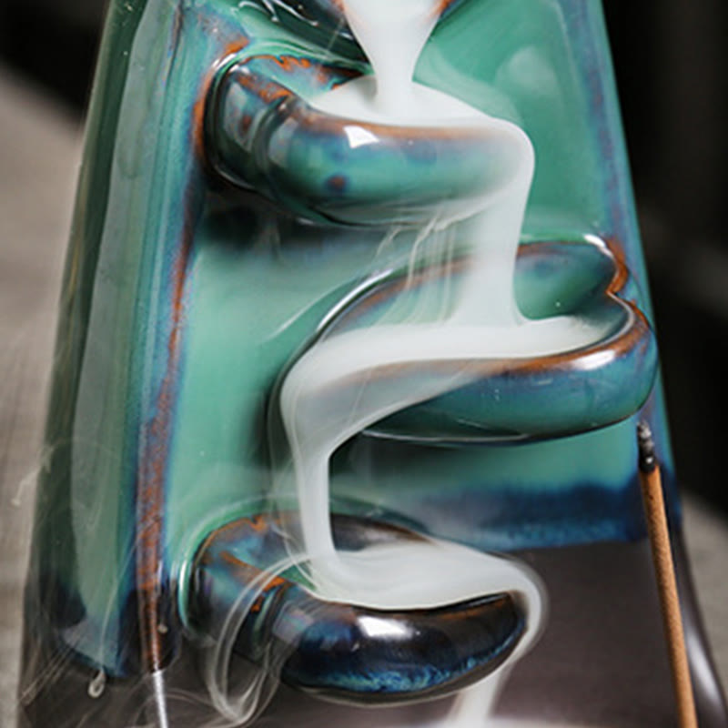 Lovers Couple Ceramic Backflow Incense Burner 7.3cm
