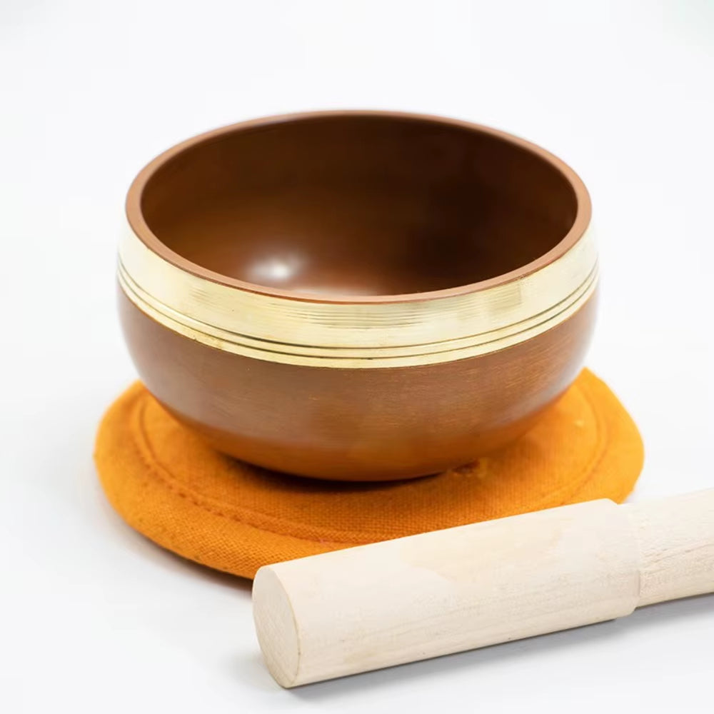 Nepal Brass Tibetan Bowls Sound Healing Therapy Singing Bowl Colorful Handmade Buddhist Bowls Set Yoga Meditation Mindfulness