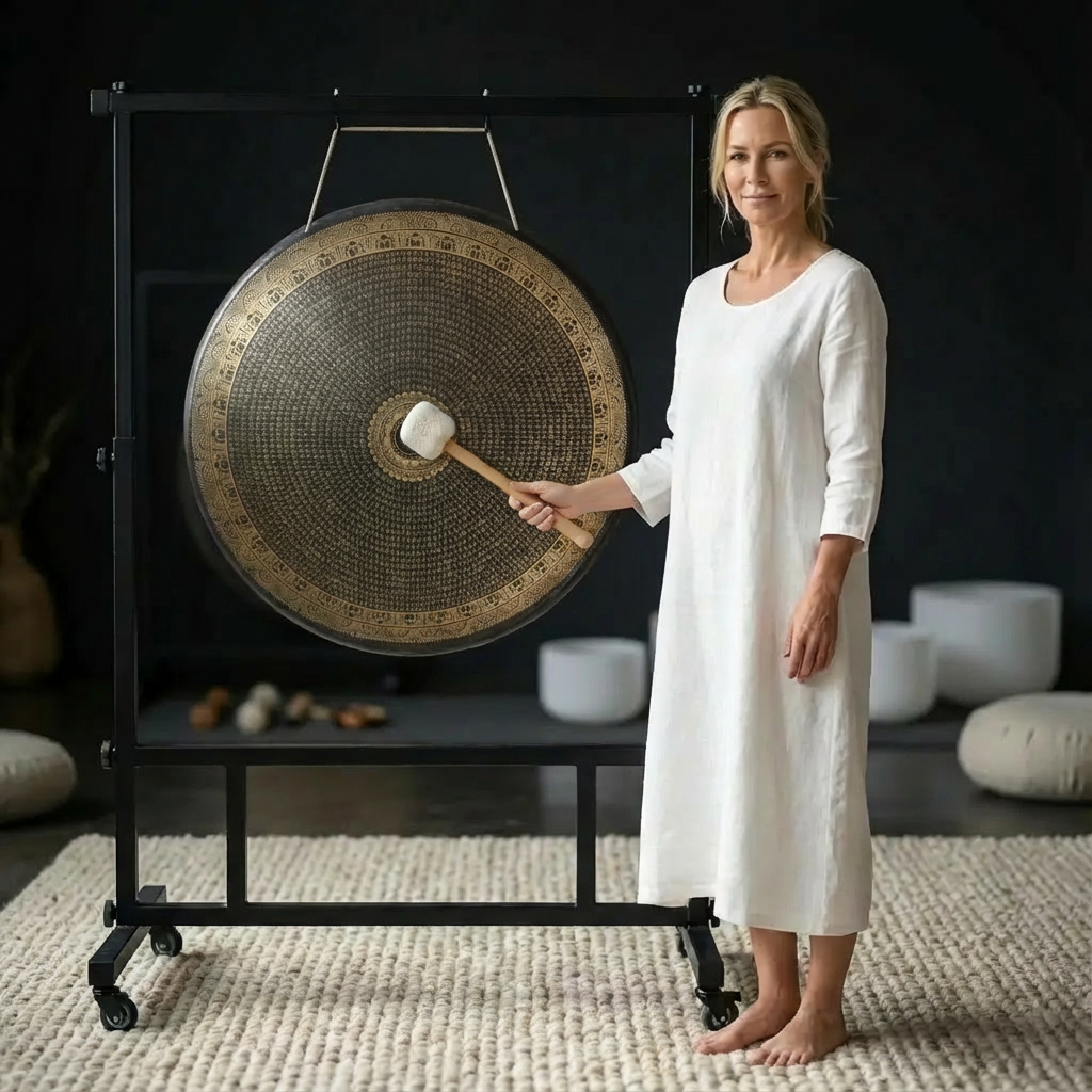 18" bis 36" altes Chau Gong-Instrument mit Mustern