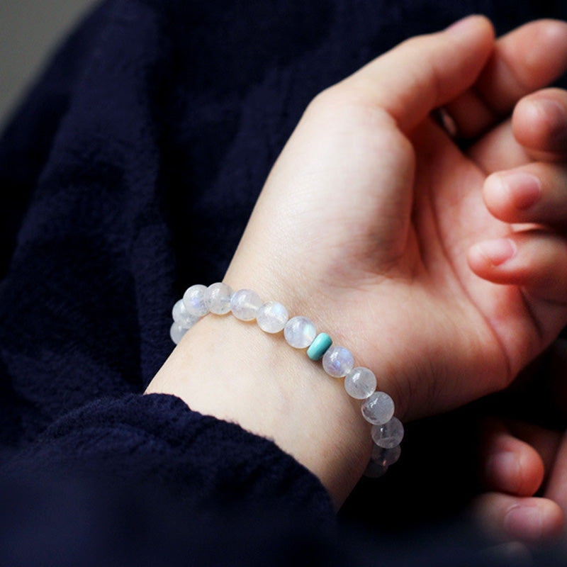 6mm Moonstone Calm Healing Bracelet | Positive Energy