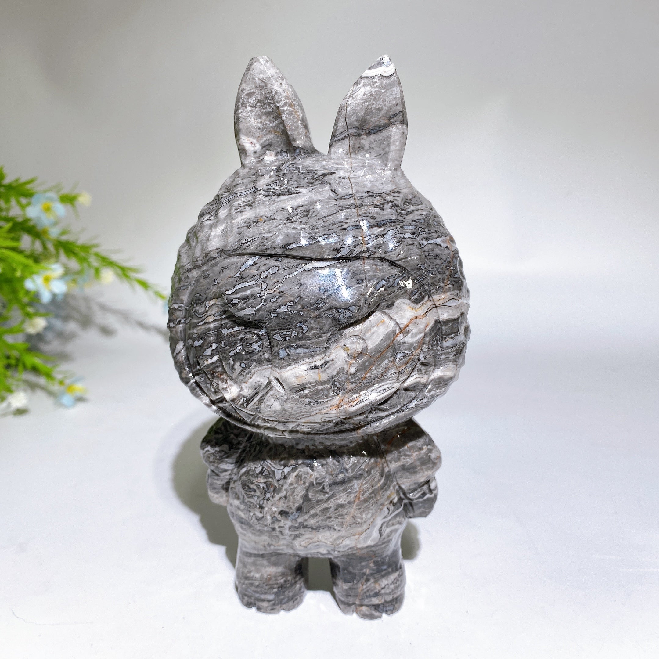 18cm Crystal Figurine in Picasso Stone for Healing Energy