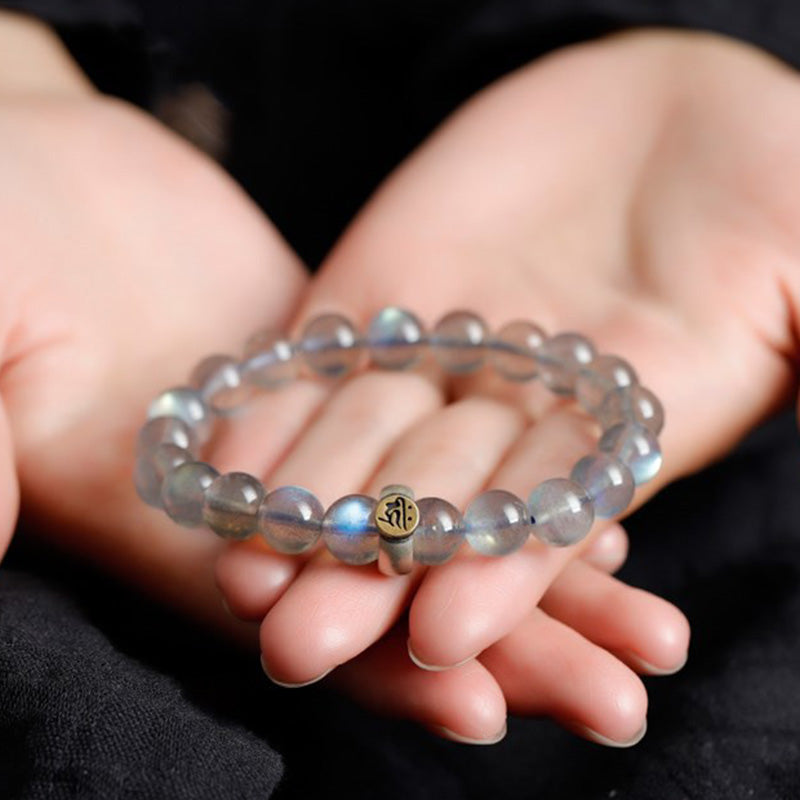 Moonstone Bracelet 8mm | 12 Chinese Zodiac Calm Love