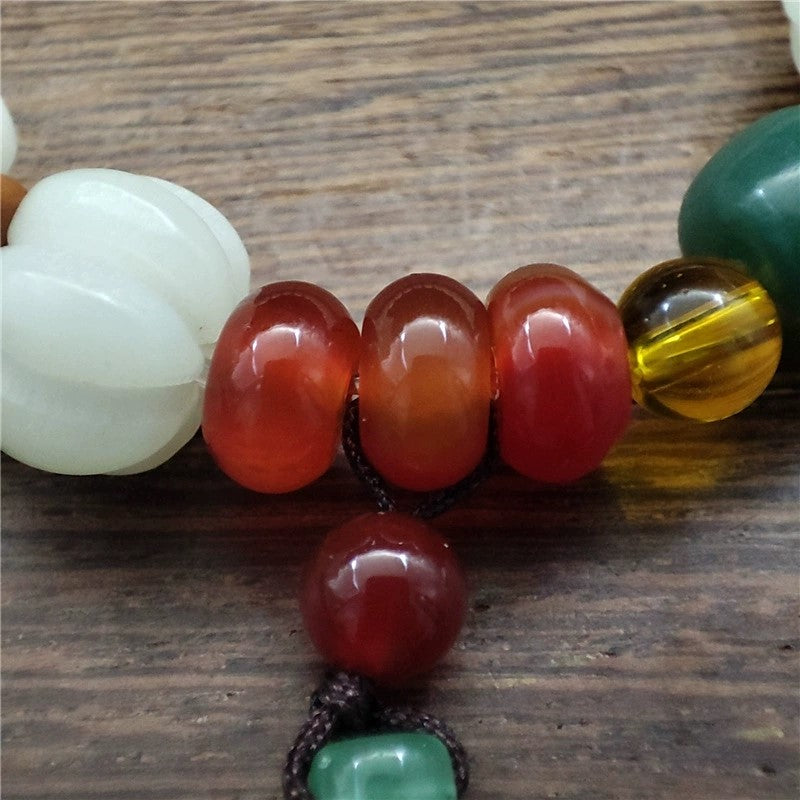 Bodhi Seed Agate Harmony Bracelet for Spiritual Wisdom