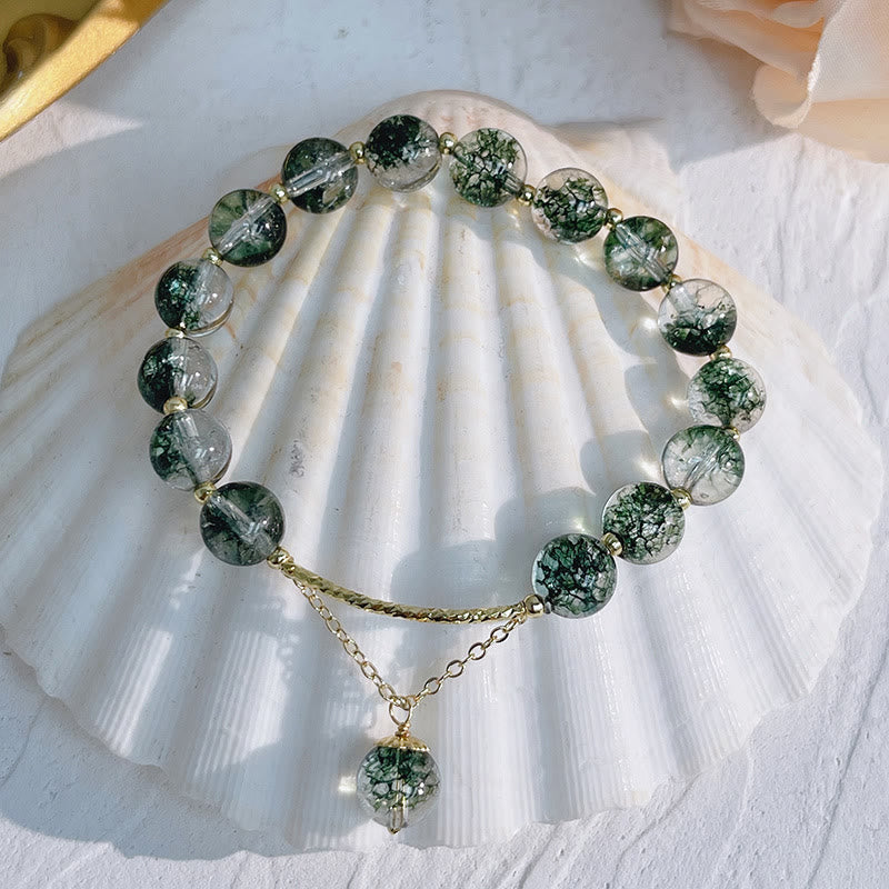 Green Phantom 14K Gold Confidence Charm Bracelet