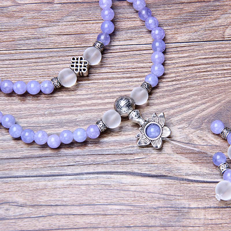 Purple Jasper Strength Bracelet Mala 108 Beads