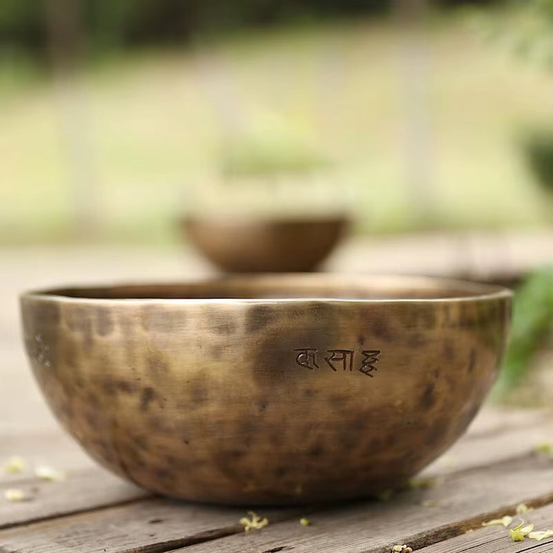 Full Moon Handmade Nepal Singing Bowl Professional Percussion Instruments Tibetan Singing Bowl Meditation Massage Yoga Accessory