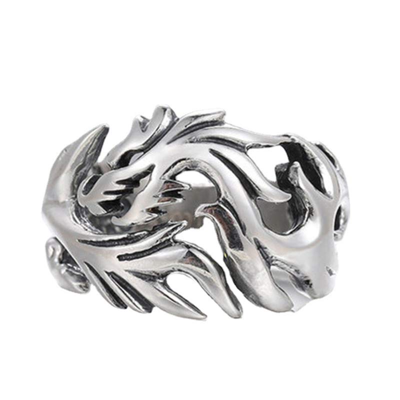 Unisex Dragon Pattern Protection Strength Adjustable Ring