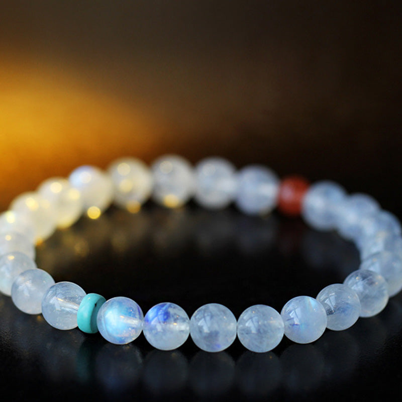 6mm Moonstone Calm Healing Bracelet | Positive Energy