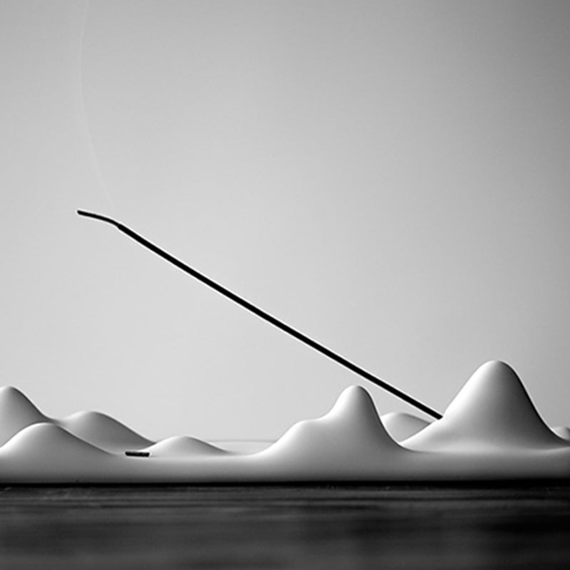 Mountain Cloud Ceramic Incense Holder for Meditation Balance